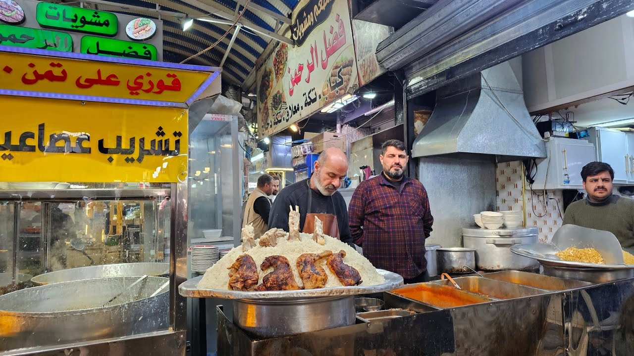 Best street food in Iraq | Street food in Mosul / Trying Iraqi street food