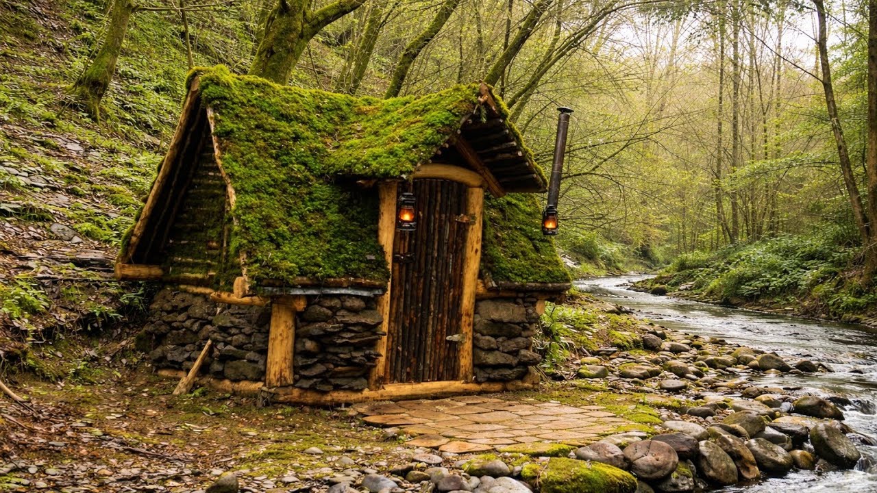 An individual build from beginning to end in the forest