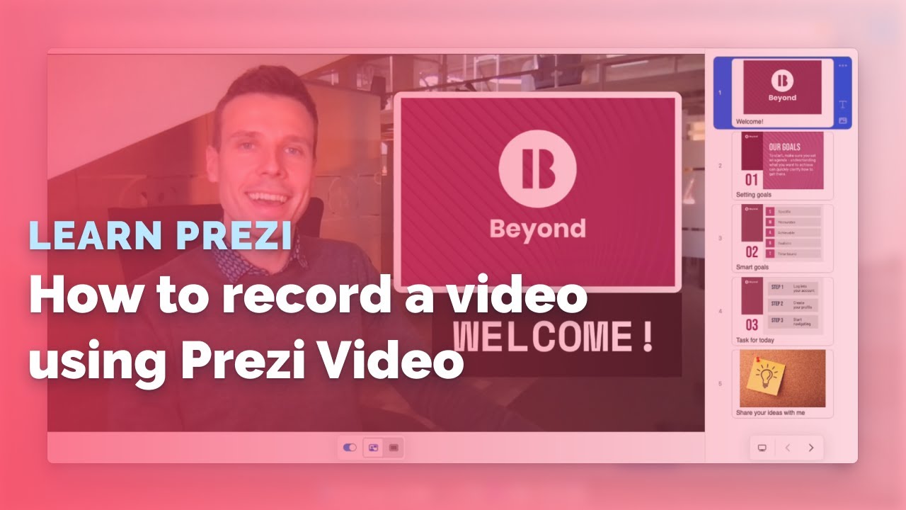 How to record a video using Prezi Video