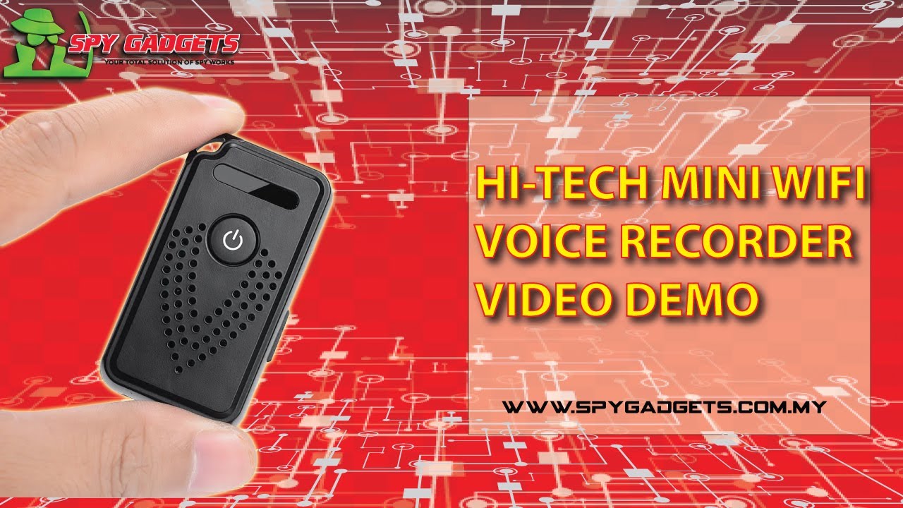 HI-TECH MINI WIFI VOICE RECORDER VIDEO DEMO