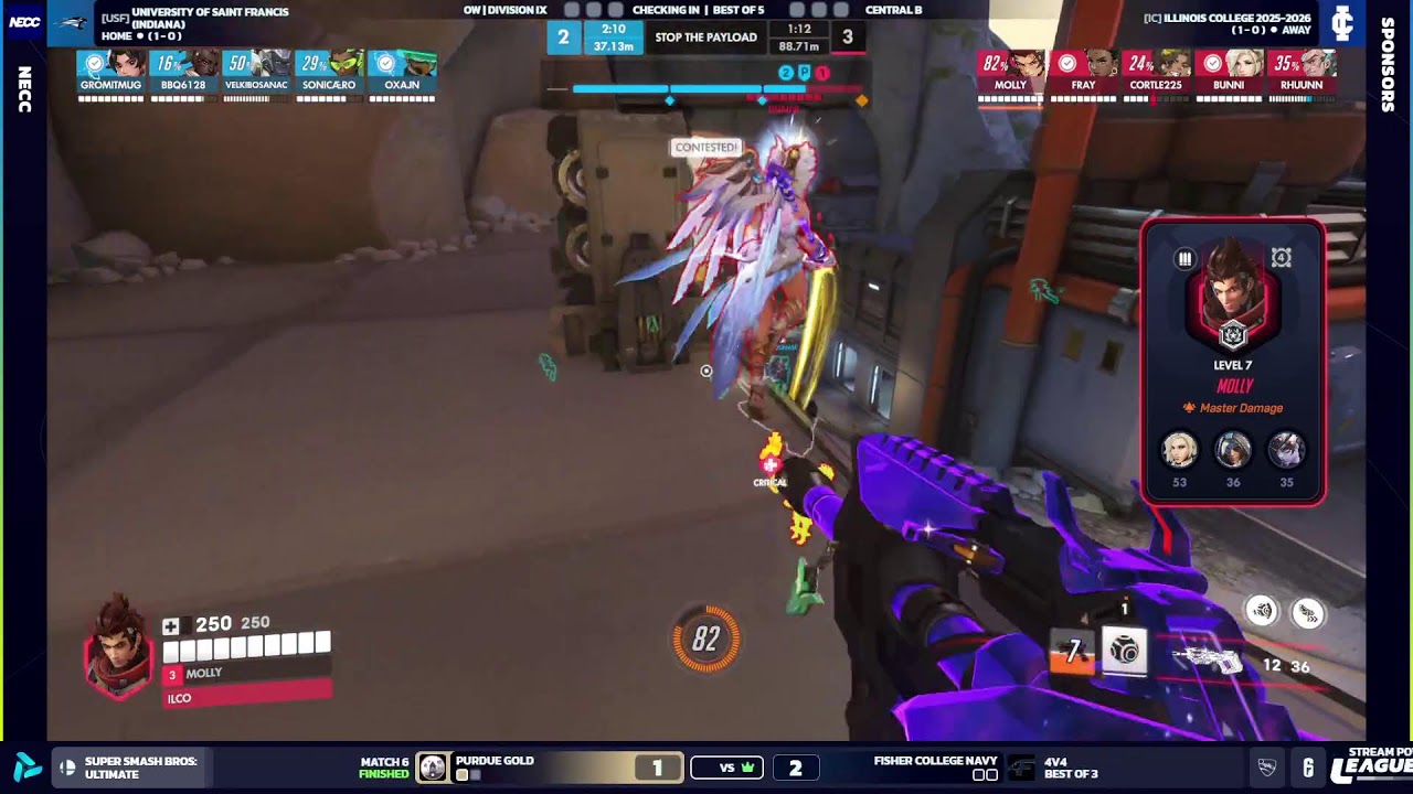 NECC | Illinois College vs Uni of Saint Francis | Overwatch