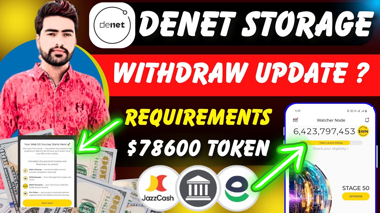 how to withdraw denet storage airdrop | denet storage airdrop withdrawal | denet airdrop withdraw