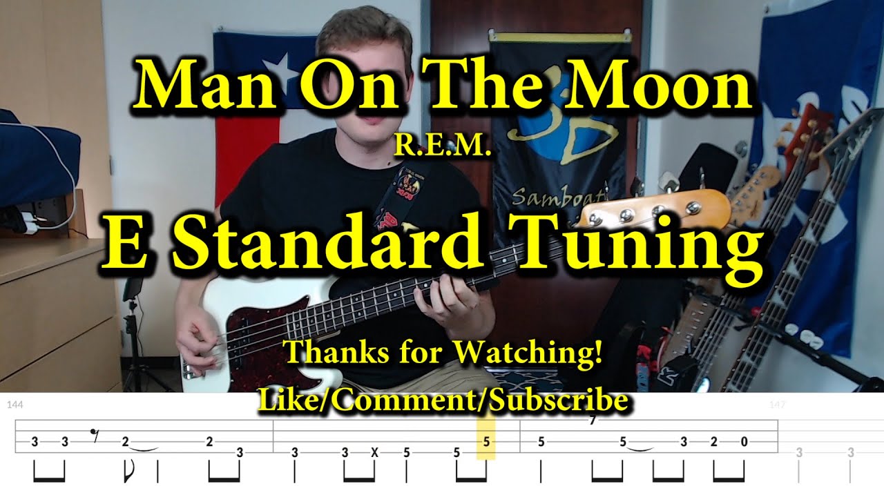 Man on the Moon - R.E.M. (Bass Cover with Tabs)