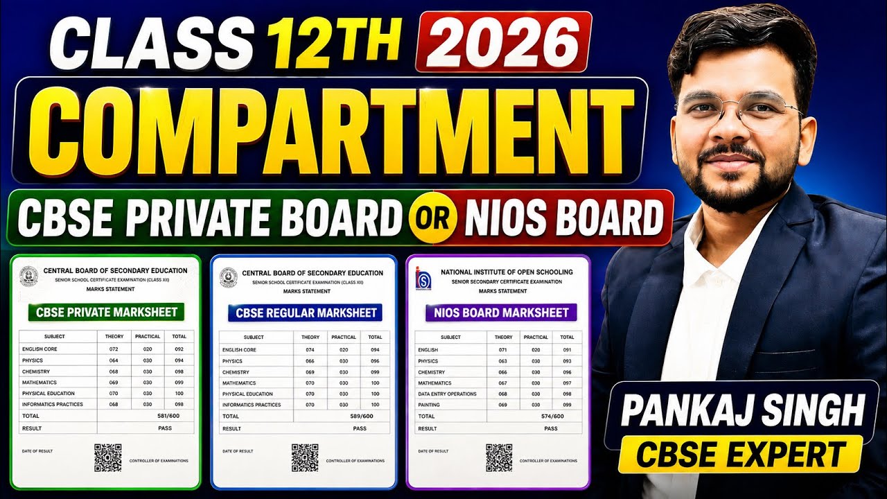 CBSE Compartment  2026 ✅ | NIOS Board 🚨 | Failed Students 😱 | RT in 2 Subjects 🥹 | @LUENTRANCEWORLD 
