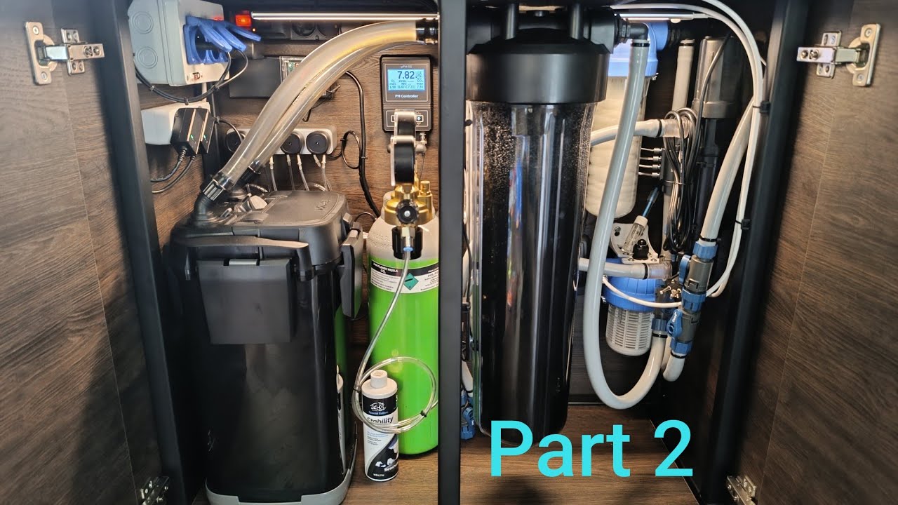 M&oacute;j zestaw do akwarium high-tech 182l - reaktor CO2, oświetlenie, filtracja, komputer pH, UV part2.