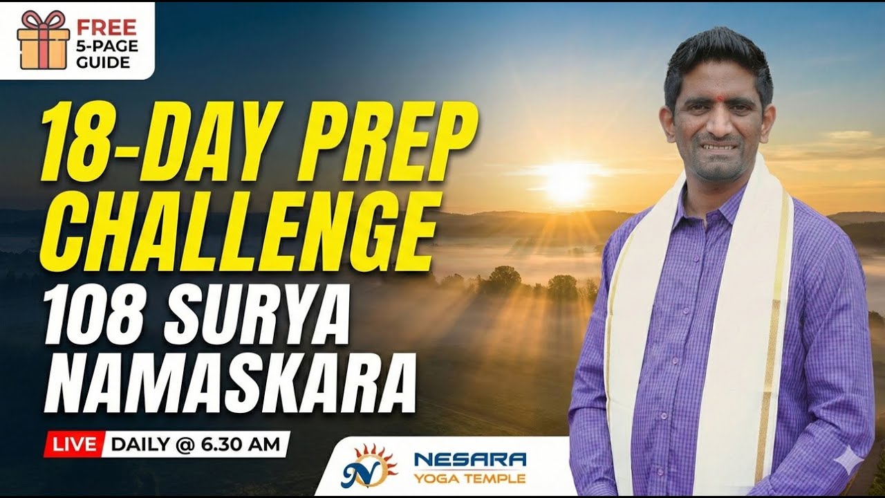 Day-2/108 Surya Namaskara Challenge 🧘 Daily Training for Ratha Saptami 2026 | Nesara Yoga Temple