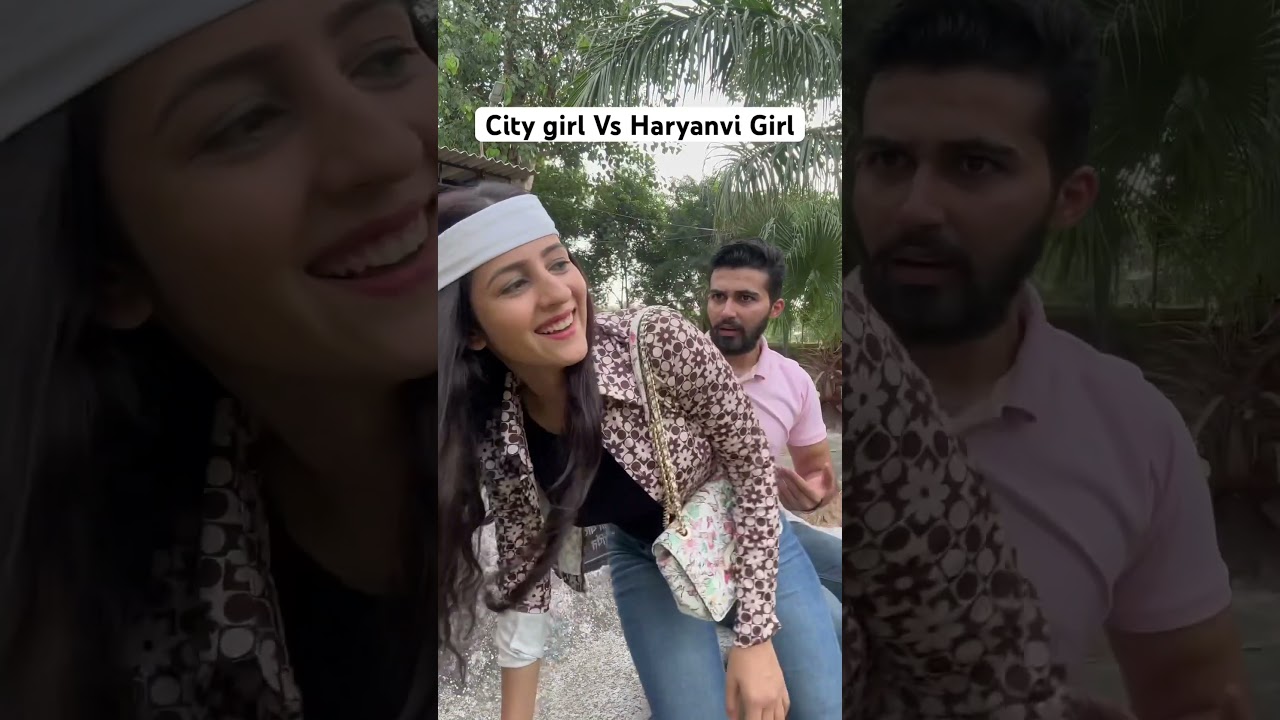 City Vs Haryanvi Girl #rakhilohchab #maa #girls #haryanvi #comedy #shorts
