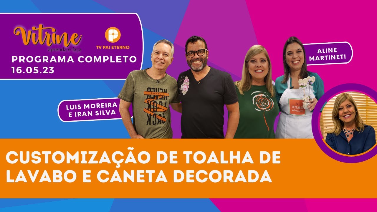 Claudia Pacheco recebe Aline Martineti, Luis Moreira e Iran Silva no Vitrine Aprenda e Faça