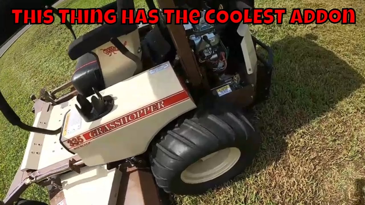 GrassHopper 335 Mower Has A Special Add On