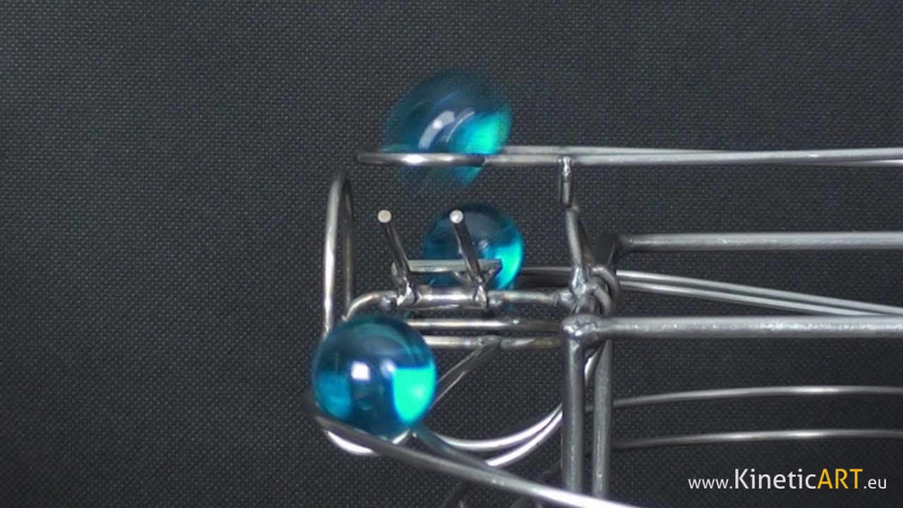 Silver Abyss  Rolling ball sculpture KINETICART