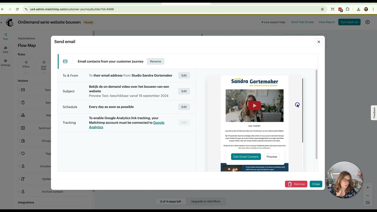 How to build a simple automation in MailChimp