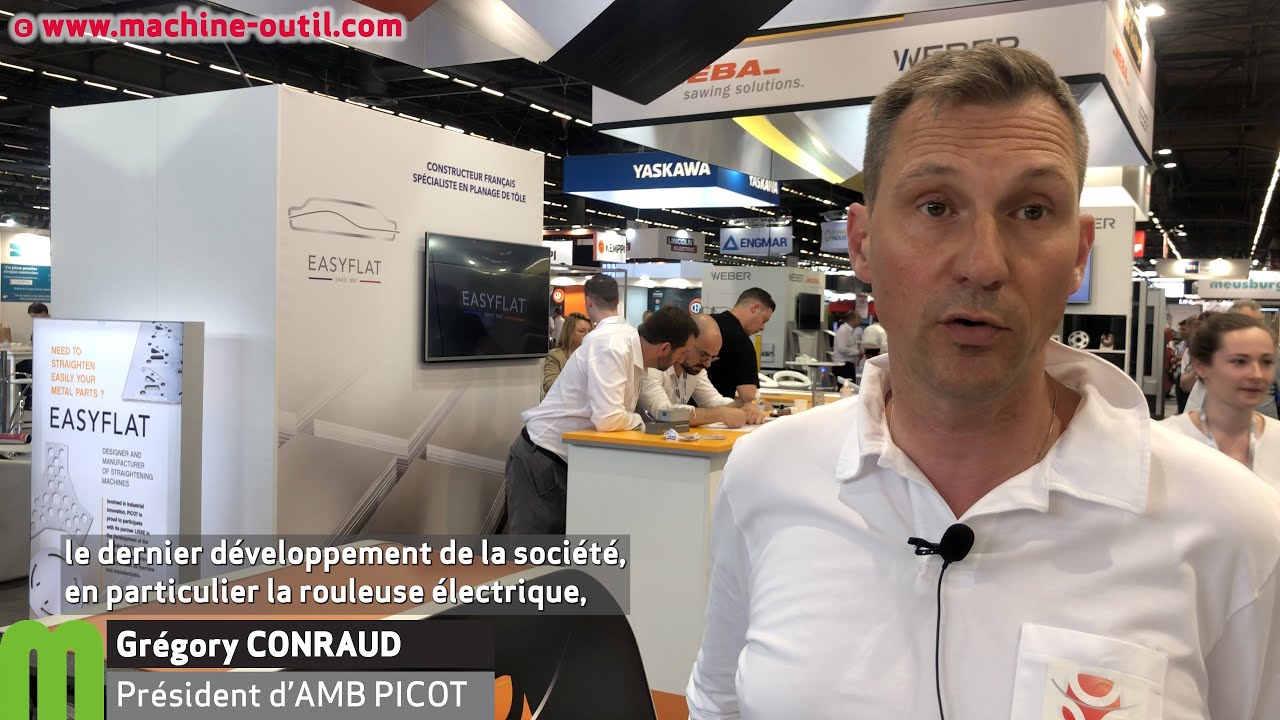 Rouleuse &eacute;lectrique pour t&ocirc;les de 3 mm d'&eacute;paisseur AMB PICOT