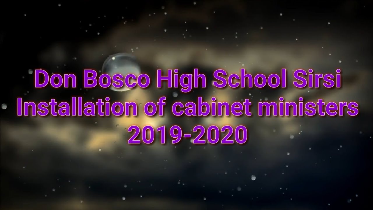 Installation of cabinet ministers.Don Bosco Sirsi