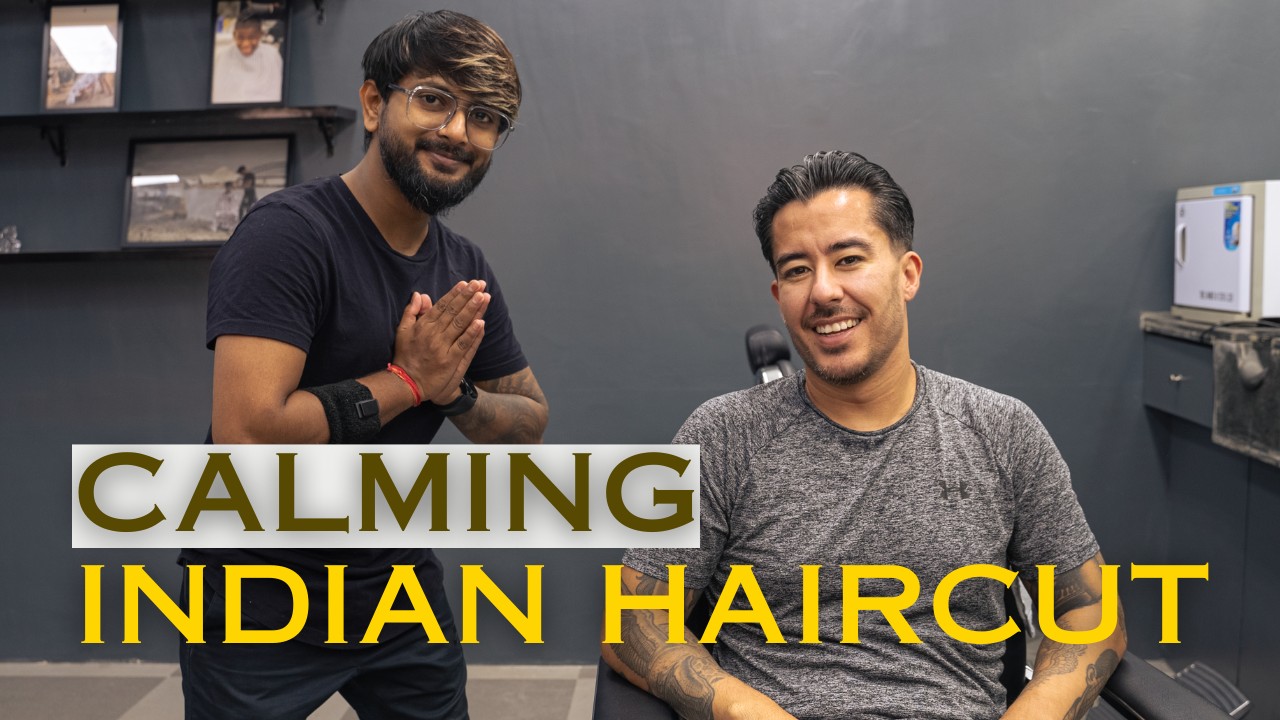 🇮🇳 Soothing Indian ASMR Haircut & Head Massage at Nomad Barber Mumbai