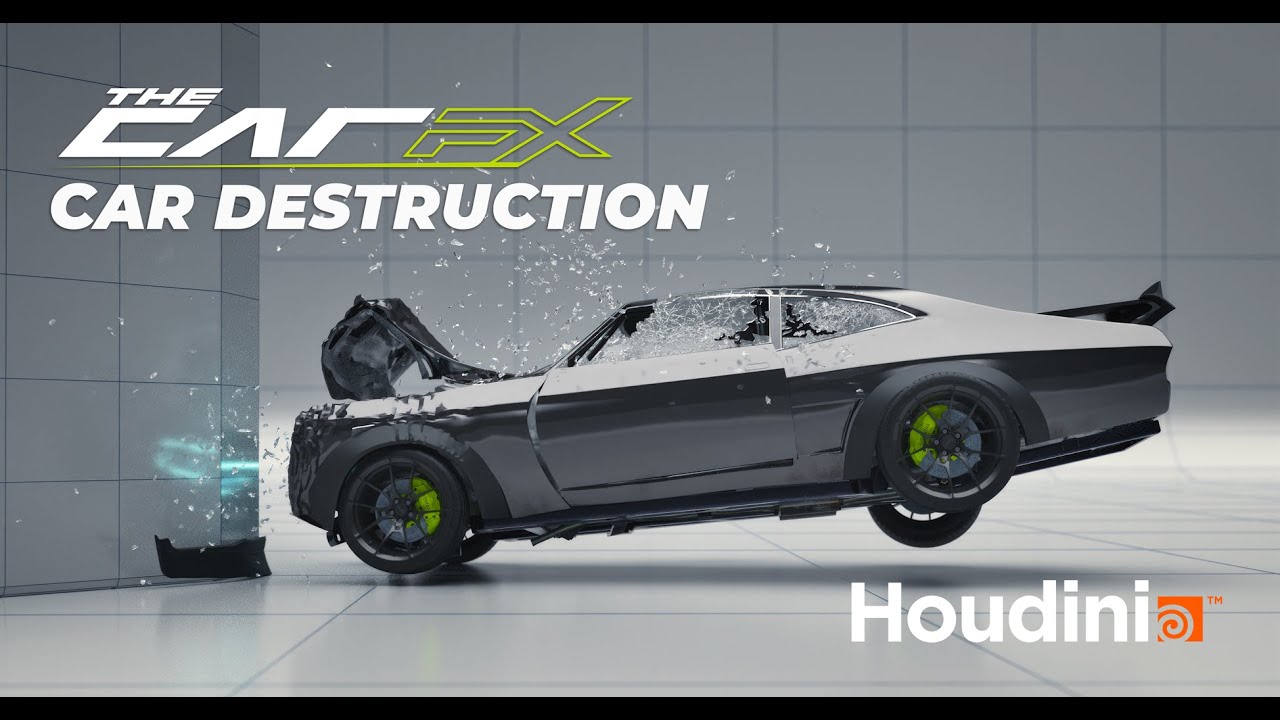 The CarFX - Houdini Car Destruction Course + CG Car Asset