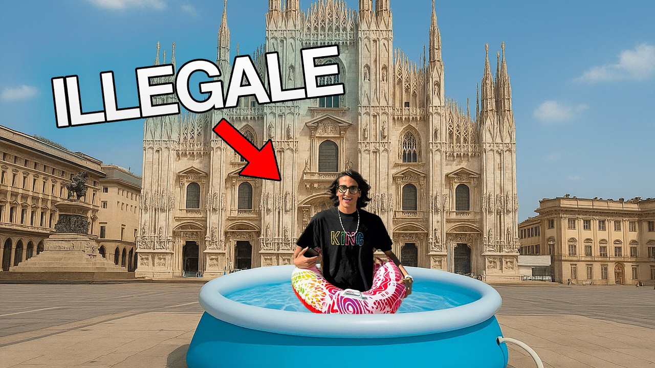 METTO UNA PISCINA AL DUOMO DI MILANO!
