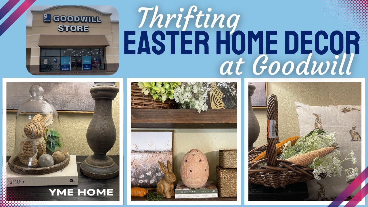 Thrifting GOODWILL for EASTER DECOR + HAUL /Thrift & Style It/ Decorating IDEAS/ Spring 2025/ AMAZON