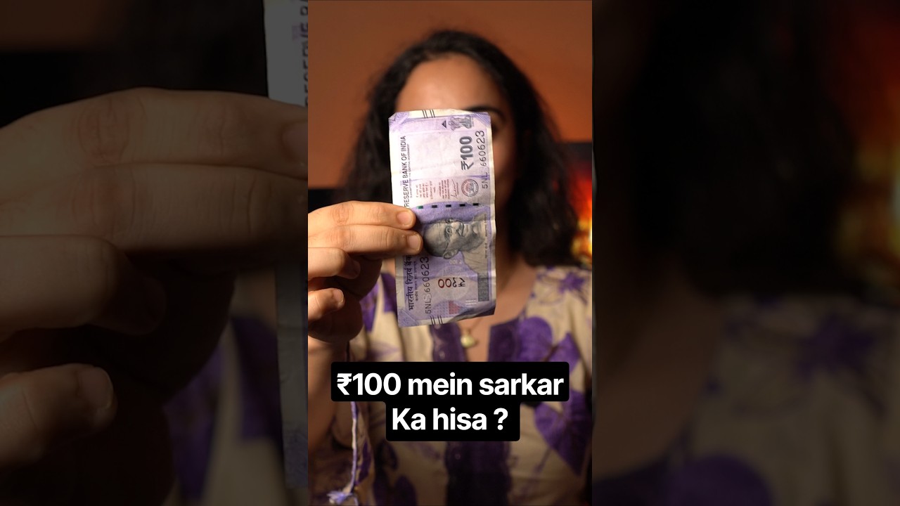 How much does the government earn when you spend ₹100?