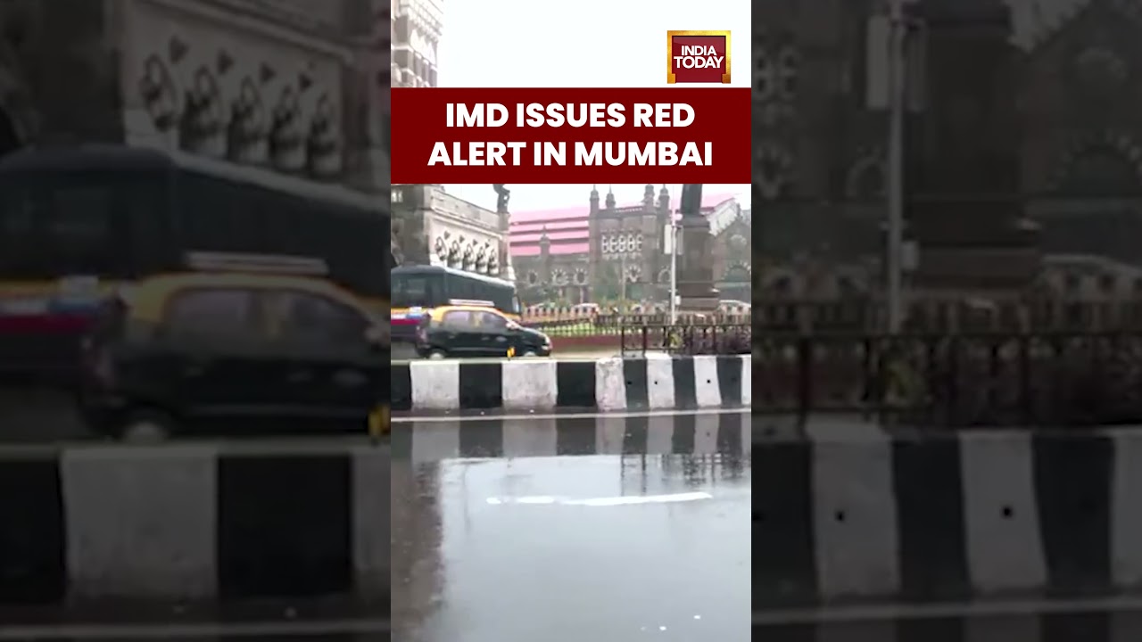 IMD Issues Red Alert in Mumbai | Mumbai Rain Havoc | #shorts #mumbairain
