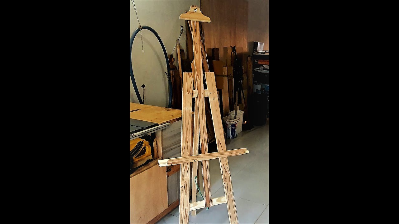 Cavalete para lousa (reaproveitamento de madeira)