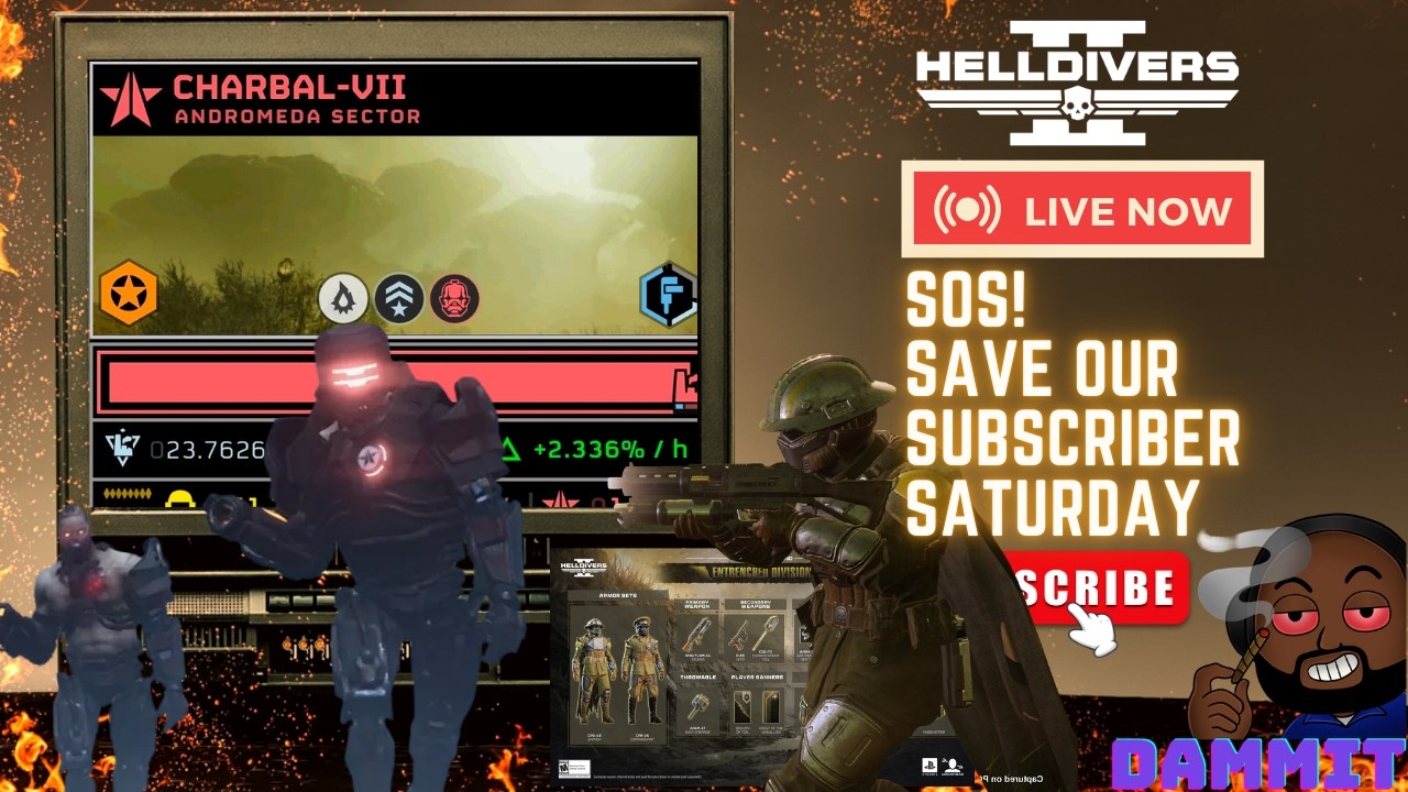 🤖🔫🔴CYBORG SATURDAY | INDA TRENCHES??? | Helldivers 2