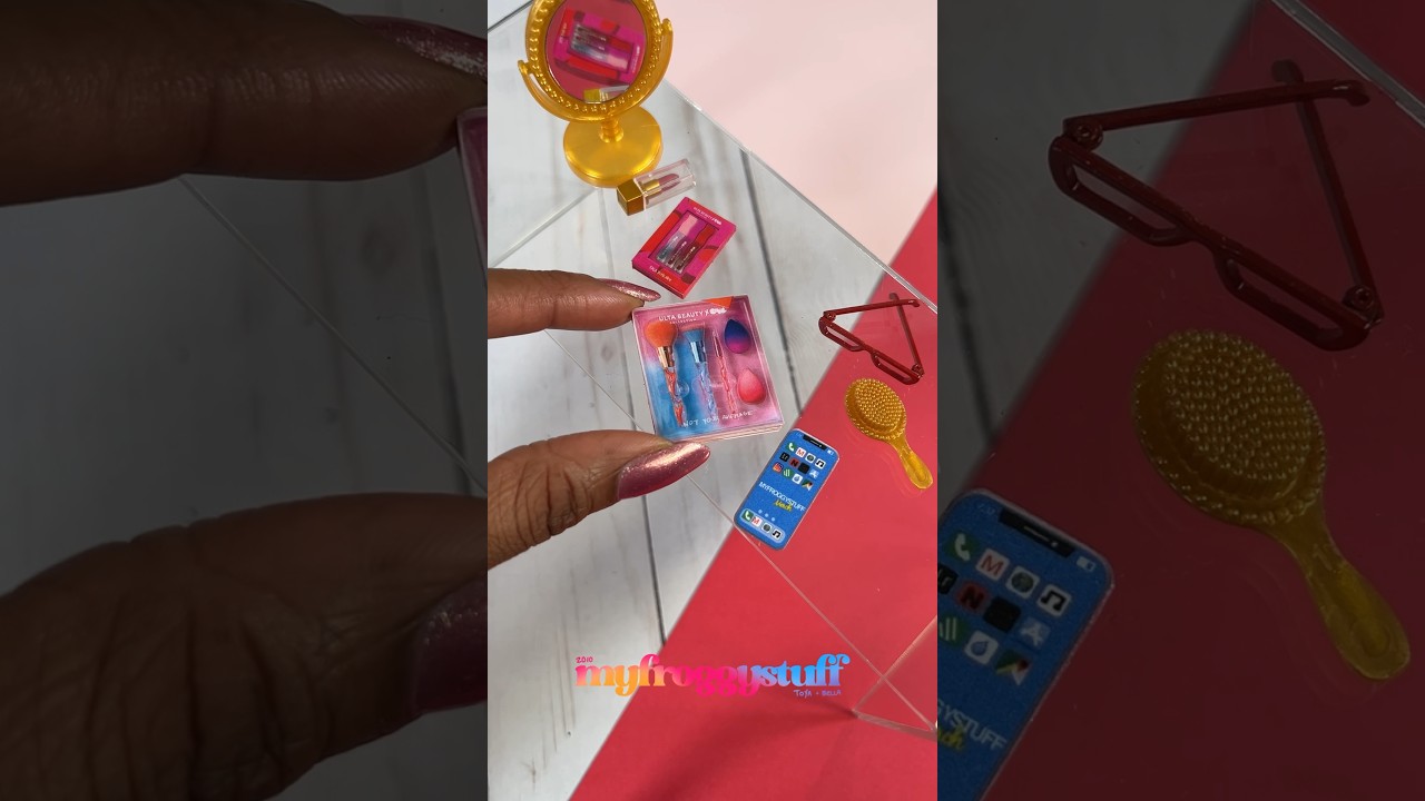 Making Mini Makeup and Stuff from an Ulta Magazine | Easy Barbie Crafts | Earth Day everyday