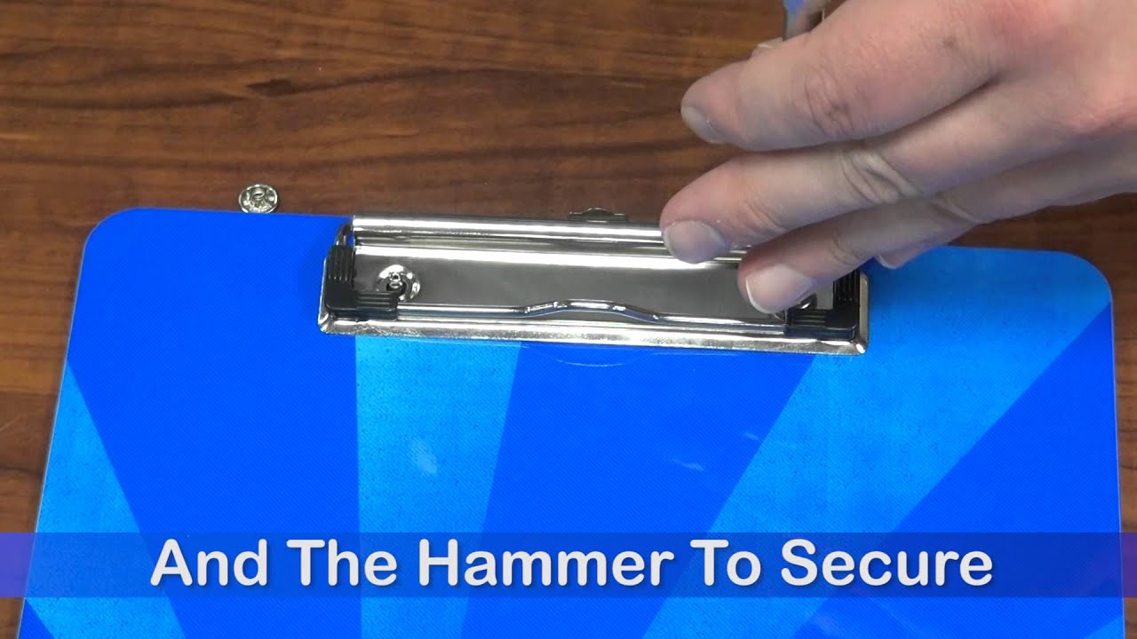 How to Attatch the Clipboard Clips