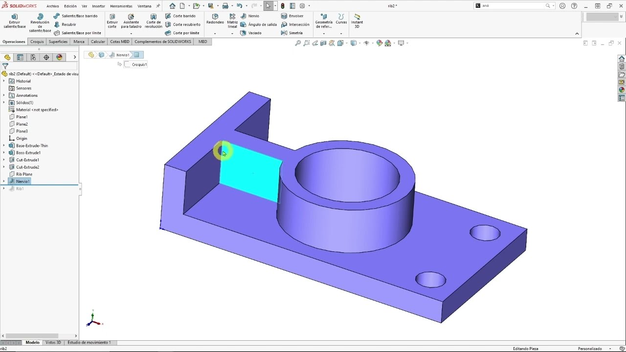 Uso y aplicaciones de Nervio en  #solidworks