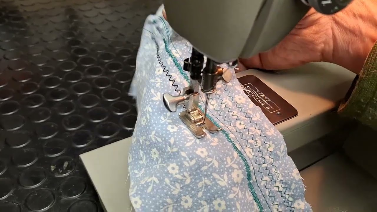 Pfaff 360 testailua paksulla langalla, osa 1