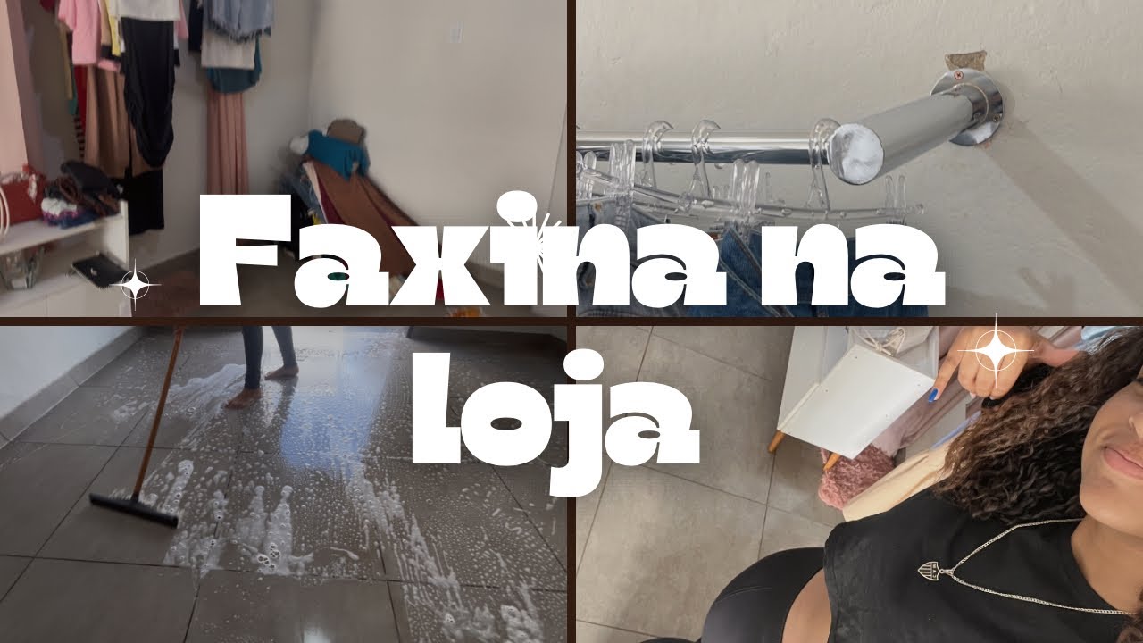 Joguei água, limpei tudo e organizei a loja inteira 😱