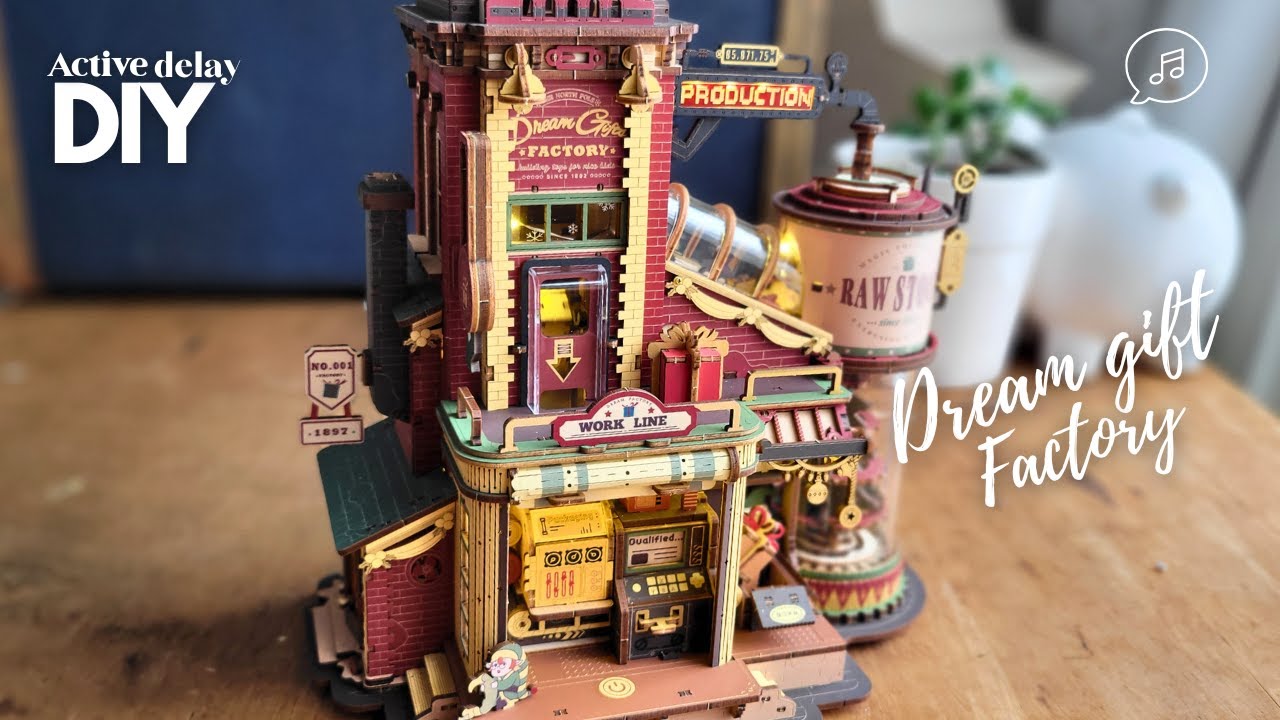 Building ROKR Dream Gift Factory | Christmas miniature #diy 🎵
