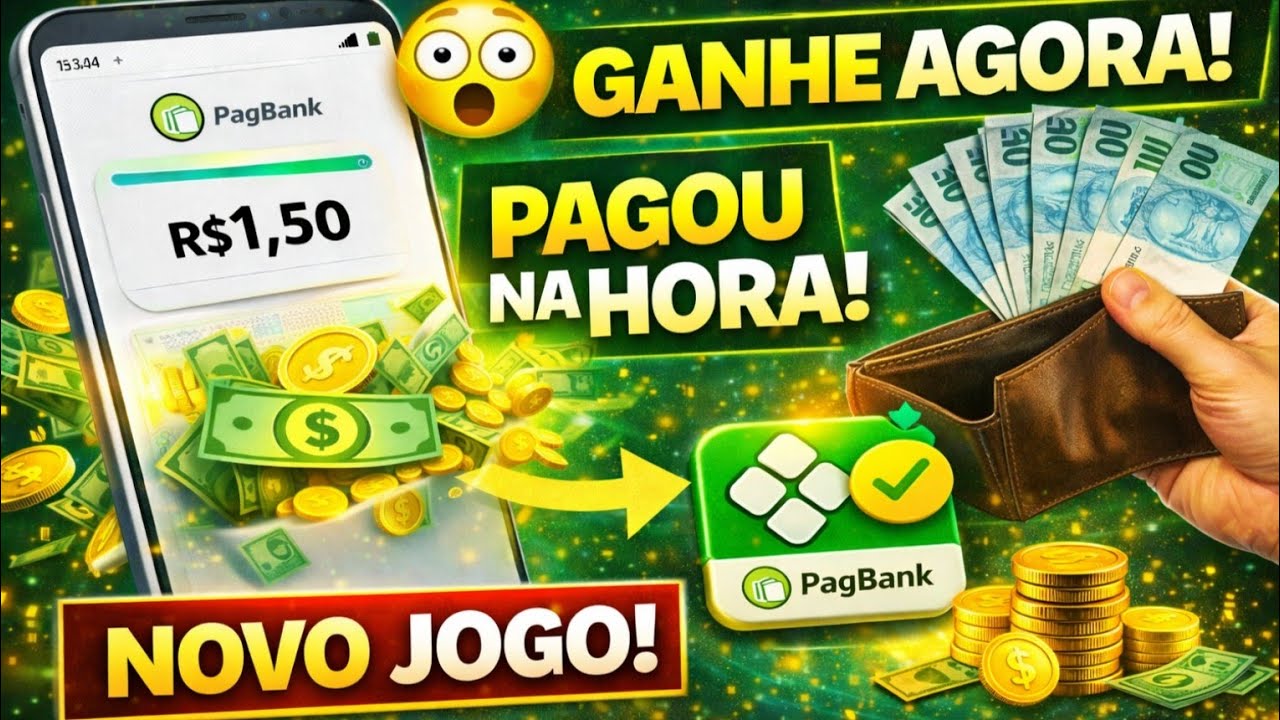 Pagou R$1,50 na hora no PagBank &ndash; Novo jogo pagando via Pix e Pagbank 