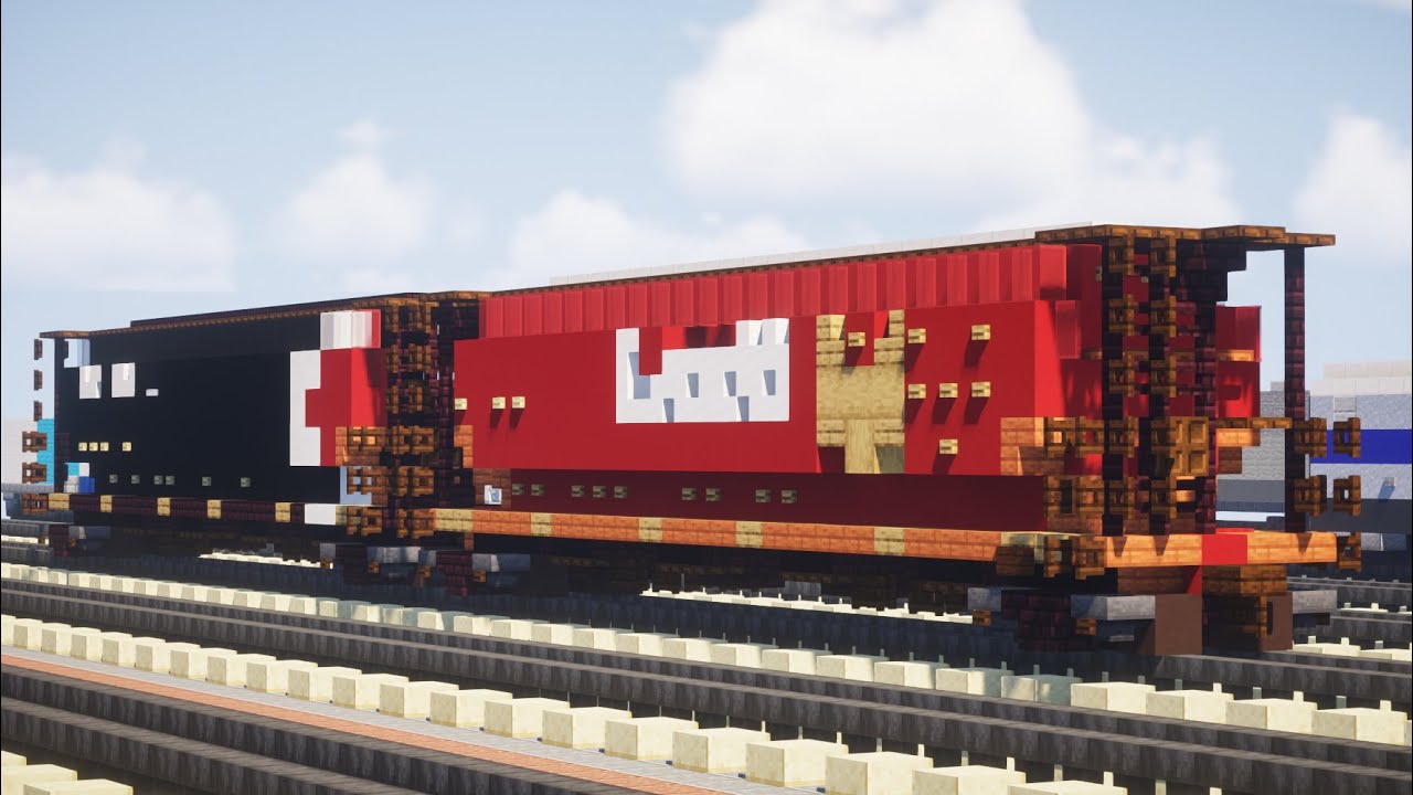 Minecraft Canada Cylindrical Grain Hopper Car Tutorial