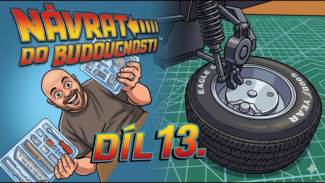 Stavba modelu DeLorean 1:8 🔧 Díl 13: Levé zadní kolo (DeAgostini)