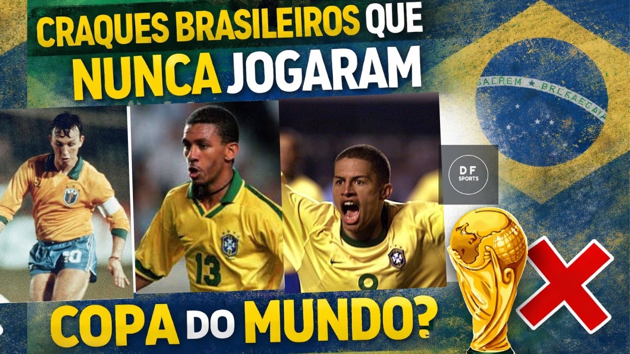 10 Craques Brasileiros que NUNCA Jogaram Copa do Mundo 🇧🇷⚽