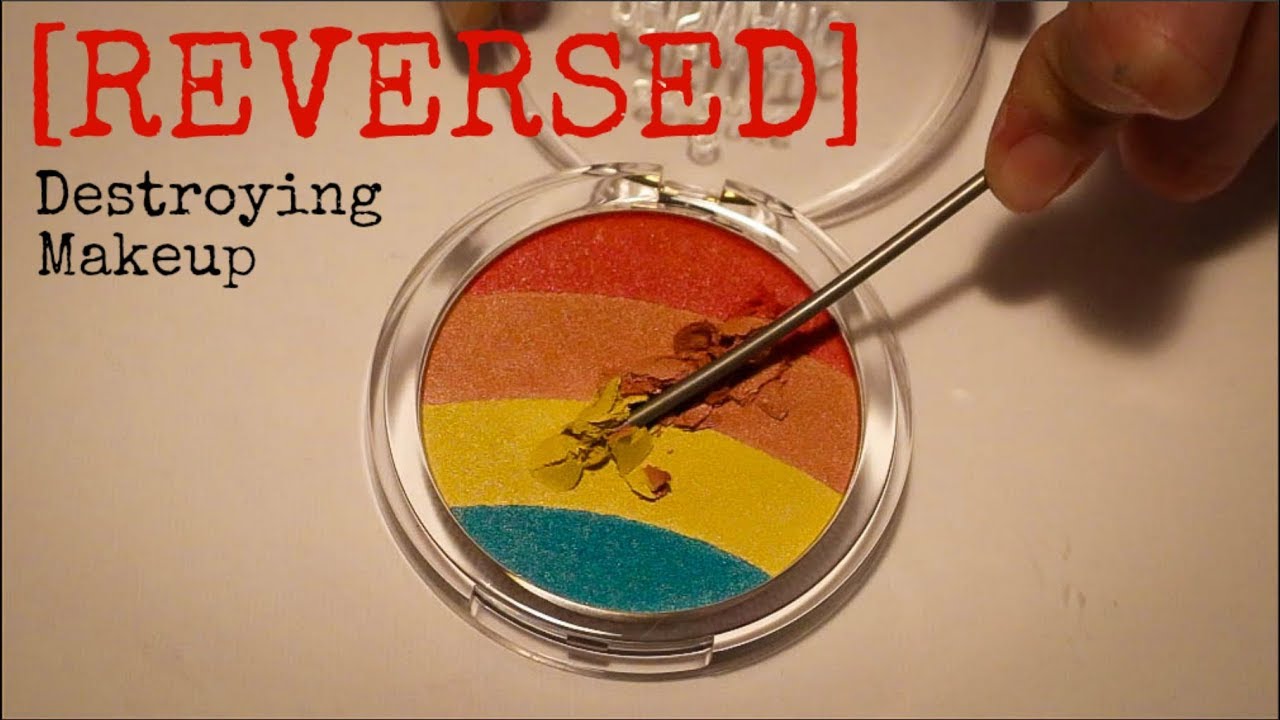 REVERSE Makeup Destroying - Satisfying ASMR