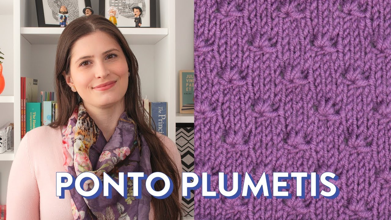 Como tricotar o PONTO PLUMETIS |  PONTOS DE TRICÔ #14
