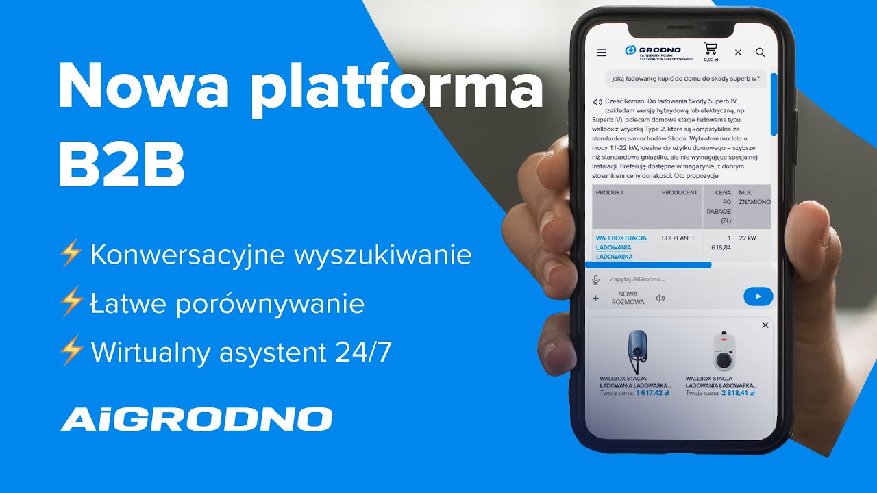 Platforma B2B napędzana AiGRODNO - Tw&oacute;j inteligentny asystent