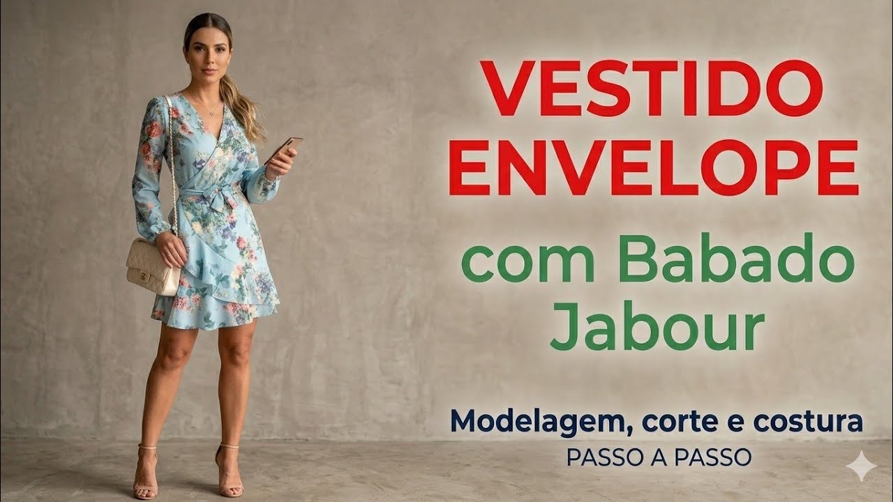 DIY Como fazer Vestido Envelope_Costura fácil passo a passo para iniciantes Gisleide Novelo