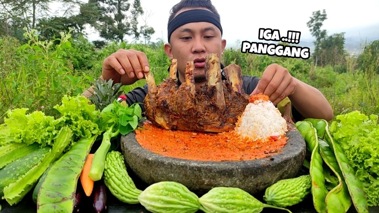 MUKBANG IGA PANGGANG‼️SAYURAN SEGAR - LALAPAN MENTAH