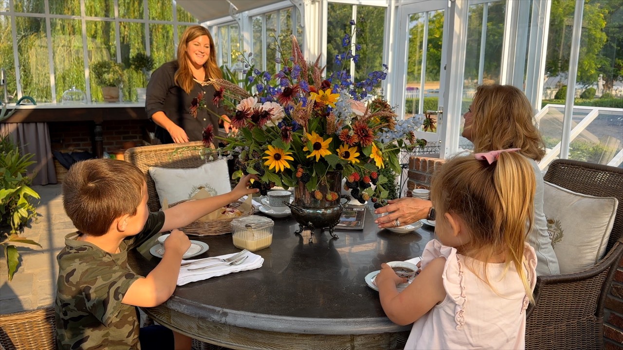 Making Woodland Berry Scones & a Flower Arrangement for a Tea Party in the Hartley! 🥰☕️💐