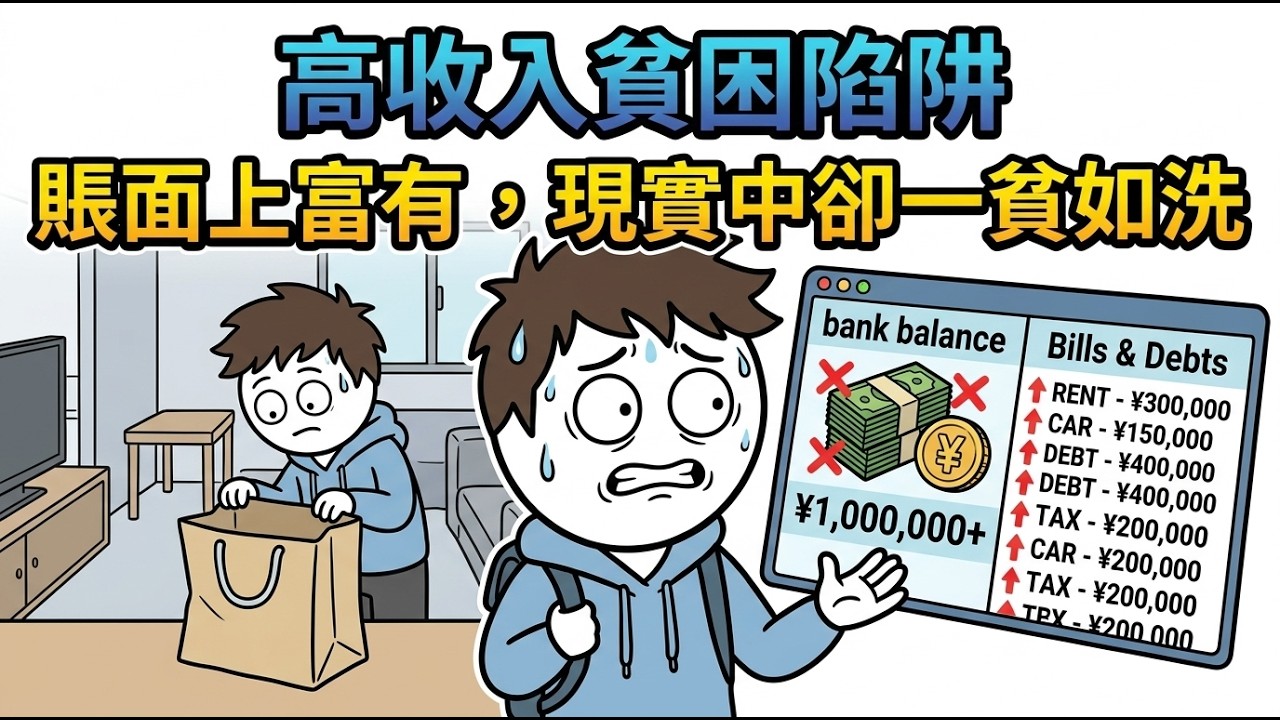 高收入貧困陷阱 | 賬面上富有，現實中卻一貧如洗