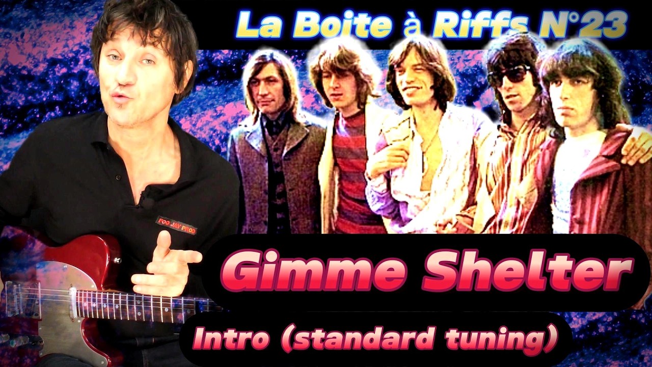 GIMME SHELTER Intro TUTO GUITARE (Rolling Stones) | Accordage Standard + Astuces Son