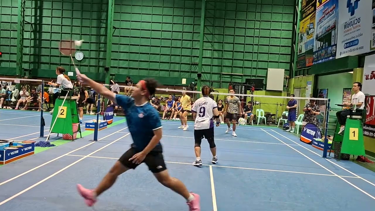 20250928 มือ S รอบ16 ตูน + เต้ย VS ตั้ว + แก้มบุ๋ม  แข่งขันที่สนามเทศบาล พิษณุโลก