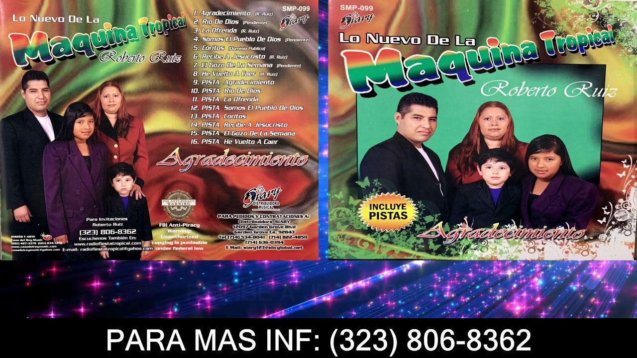 ROBERTO RUIZ Y SU MAQUINA TROPICAL/ALBUN DE AGRADECIMIENTO
