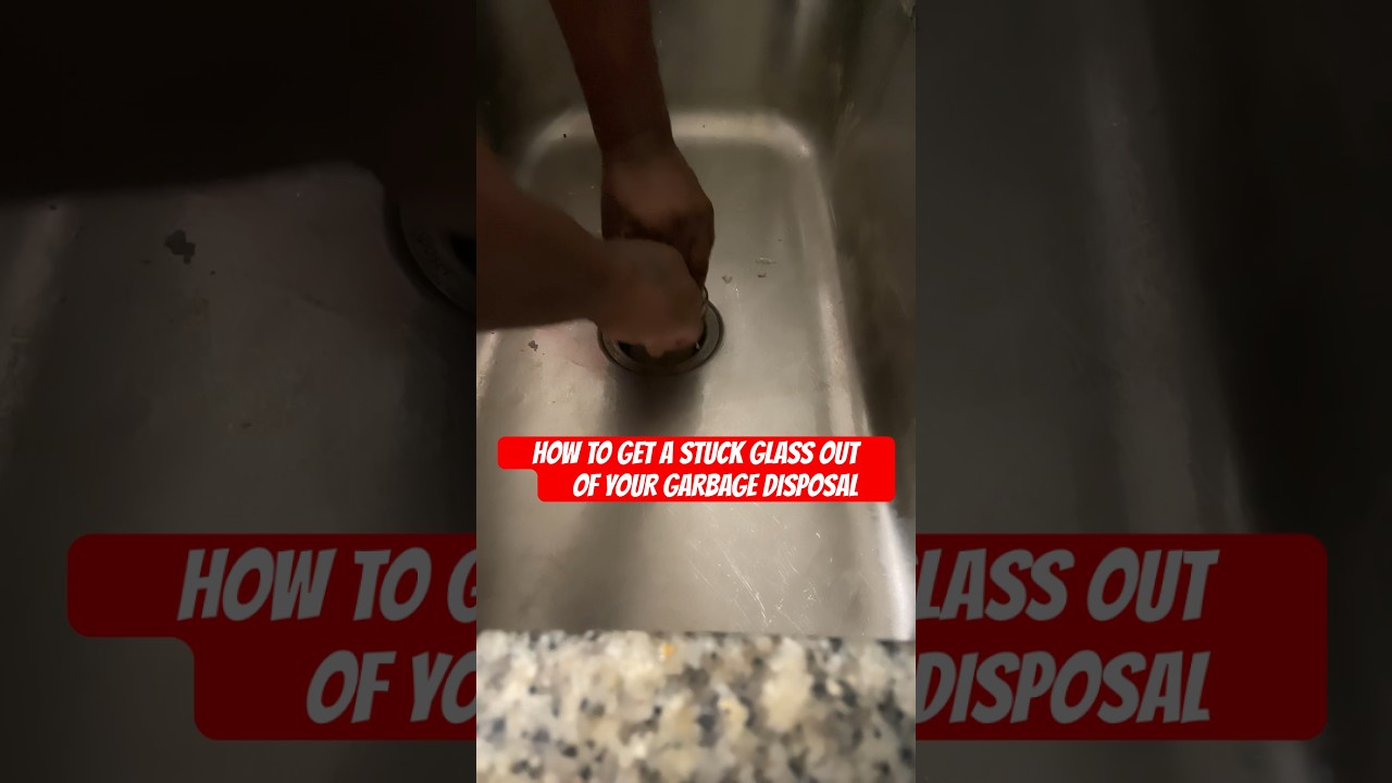 How to Remove Glass From  Your Garbage Disposal #reels #garbagedisposal #hometips