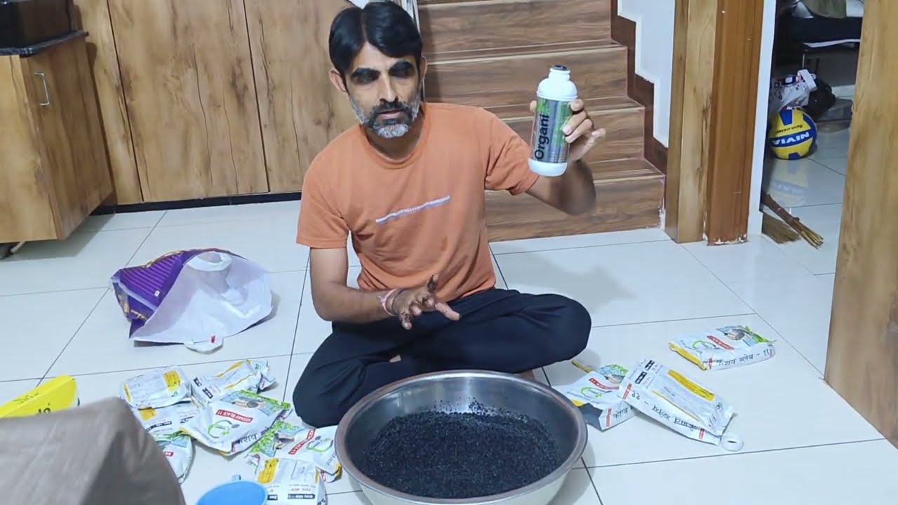 What product should be used for mulching sesame crops and how should it be applied? Applying mulch is very beneficial for germination.