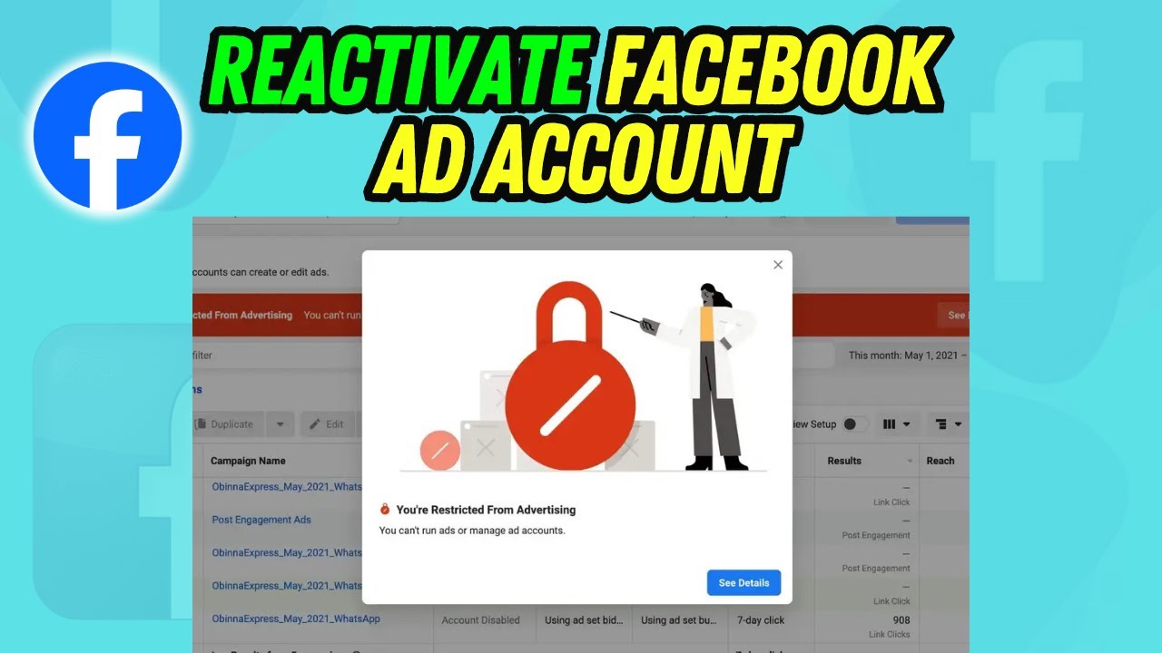 Как повторно активировать рекламный аккаунт Facebook | Полное руководство