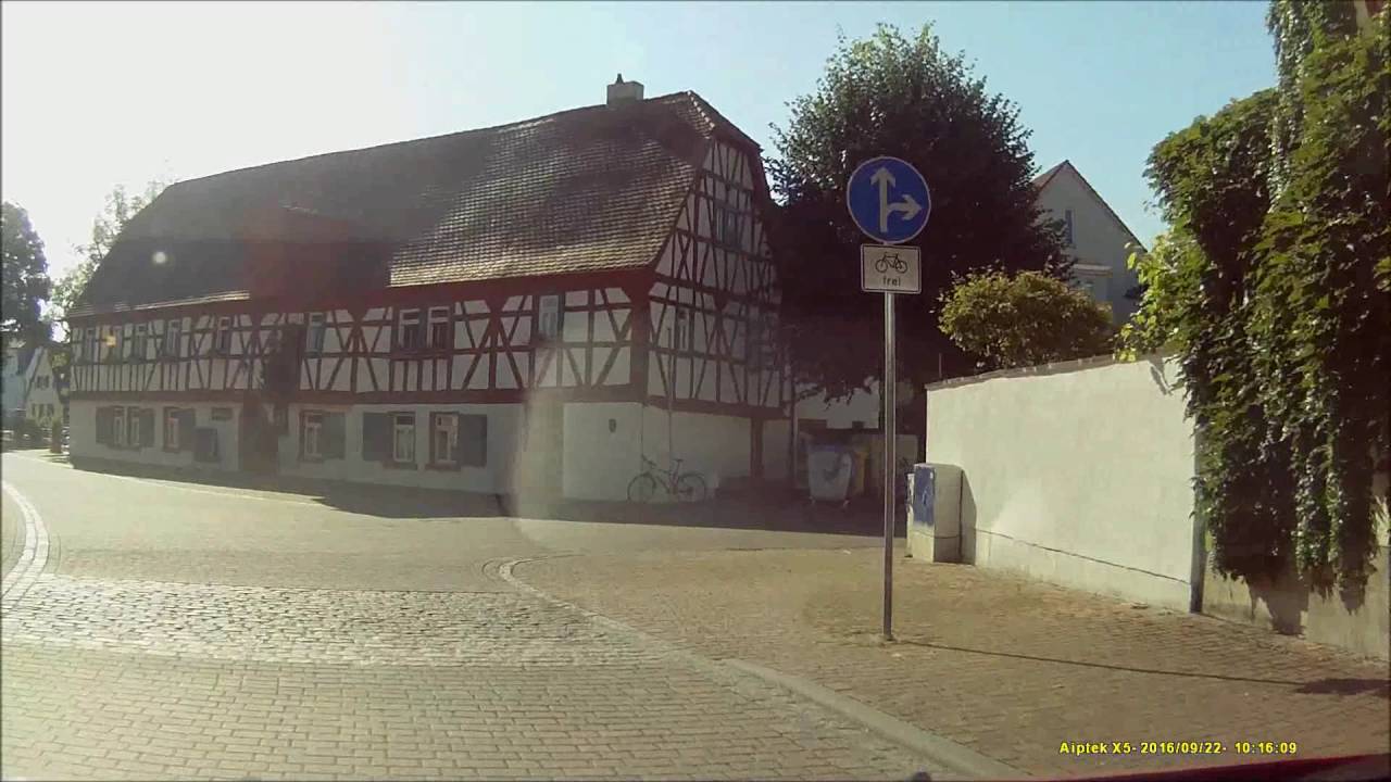 Ortsdurchfahrt im Ried/DA: Pfungstadt (West rein, West raus)