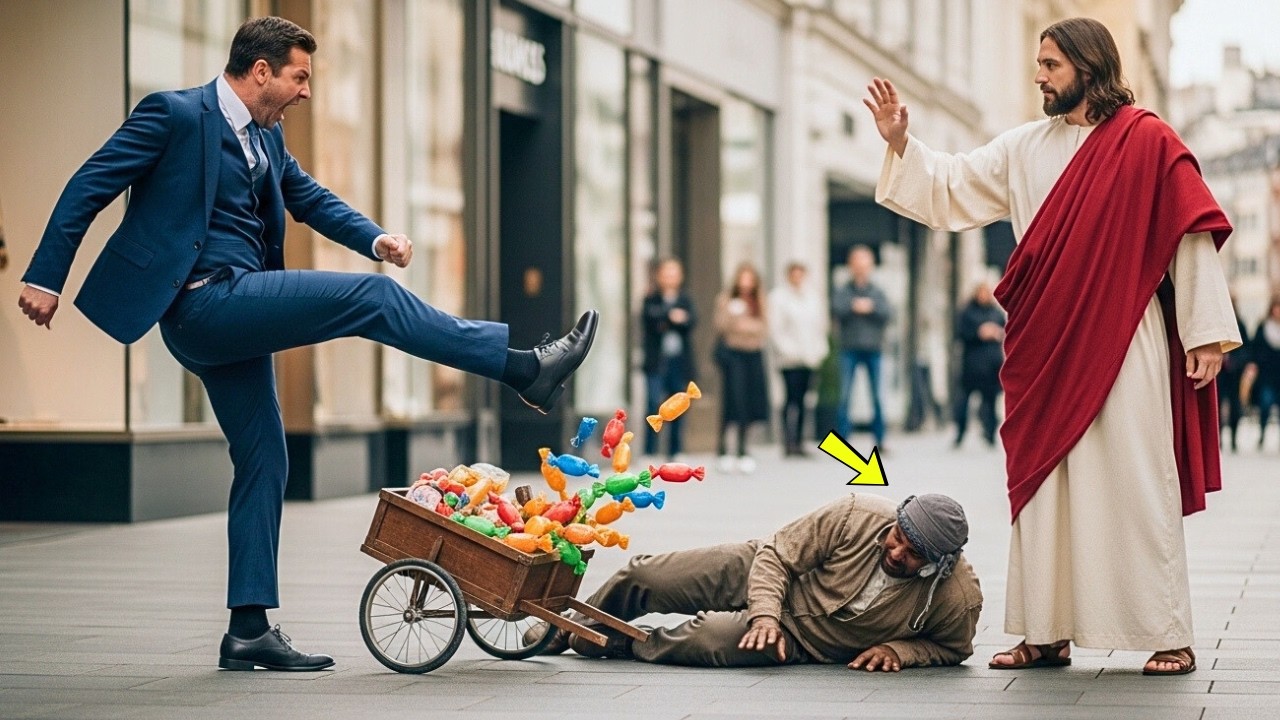 ¡Tu Basura Está Ensuciando Mi Tienda!’ — El Hombre Rico lo Echó… Entonces Jesús Hizo lo Imposible